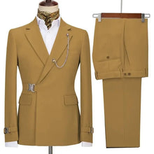 Load image into Gallery viewer, Men's Blazer Pants and Jacket Italian Design Notched Lapel Slim Fit Suit