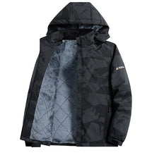 Load image into Gallery viewer, Camouflage Puffer Cargo Jackets Men Work Coats