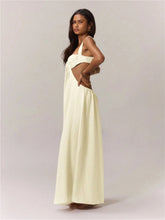 Load image into Gallery viewer, Hollow Out Slim Solid Color Sleeveless Casual Elegant Temperament Simple Jumpsuit