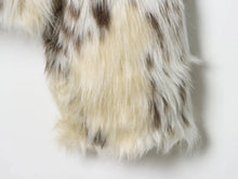 Load image into Gallery viewer, KONDALA Casual Leopard Faux Fur Jackets Women Long Sleeve Buttons Loose Jackets Fashion 2025 Autumn Winter Thick Warm Outwears