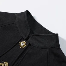Load image into Gallery viewer, Y2K Style Denim Jacket Shorts Set Women's Stand Collar Button Long Sleeve Coats Low Waist Mini Short 2026 Summer New Lady Outfit