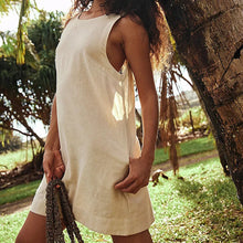 Load image into Gallery viewer, Elegant Solid Color Female Sleeveless Vest Dresses