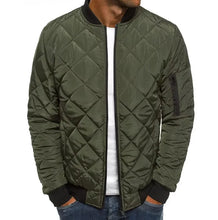 Cargar imagen en el visor de la galería, Chaquetas de malla con cuello de béisbol para hombre