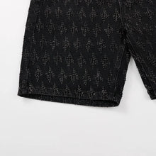 Load image into Gallery viewer, Ummer Men’s Denim Shorts Combine Classic and Fashionable Tattered Designs Straight Fit Loose Black Jeans Y2K High Street Shorts