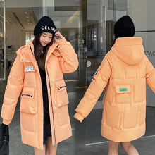 Load image into Gallery viewer, Parka Down Cotton Loose Hooded Long Coat