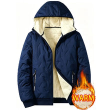 Load image into Gallery viewer, Men's Coat Warm Hooded Top Casual Work Outdoor Clothing Male Outerwear Clothes Mens Winter Jackets For Man Adult Thermal Coats
