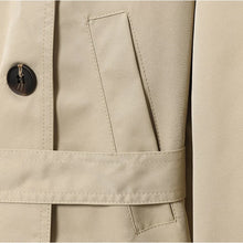 Load image into Gallery viewer, HXAO Women's Belt Trench Coat Demi-Season News And Jackets Double Breasted Cropped Windbreaker Coat Long Sleeve Female Trenches