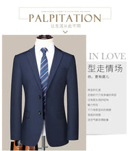 Load image into Gallery viewer, Suit (Blazer+Pants) Men's Fashion Business Outdoor Gentleman Trend Solid Color Casual Slim-fit Wedding Host Gentleman Suit S-6XL