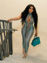Lade das Bild in den Galerie-Viewer, Kliou Stunning Snake Print Jumpsuits