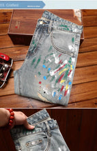 Load image into Gallery viewer, Broken Hole Nostalgic Cassic Slim fit Denim pants
