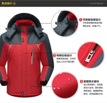 Lade das Bild in den Galerie-Viewer, Men's Fleece-lined Thickened Cotton Coat Reflective Winter Outdoor Jacket Warm Men's Jacket For Climbing Casual Scene