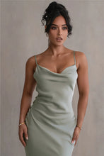 Cargar imagen en el visor de la galería, Mozision Floral Draped Backless Maxi Dress