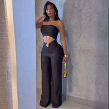 Lade das Bild in den Galerie-Viewer, FAGADOER Sexy Hollow Out Bodycon Jumpsuit