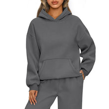 Load image into Gallery viewer, Autumn Winter Casual Sports hoodie Sweatshirt Solid-color long-sleeve Women's Fashion Loose hoodie Women's tops pullover