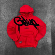 Lade das Bild in den Galerie-Viewer, Y2K Gothic Letter Print Zip-Up Hoodie