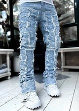 Load image into Gallery viewer, American Stretch Patch Denim Straight-Leg Pants