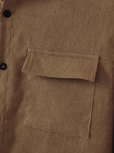 Load image into Gallery viewer, Men's corduroy Long sleeve shirt and pants casual suit
