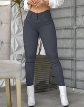 Cargar imagen en el visor de la galería, Soild Color Khaki Ankle Length Pants