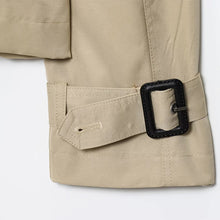 Load image into Gallery viewer, HXAO Women's Belt Trench Coat Demi-Season News And Jackets Double Breasted Cropped Windbreaker Coat Long Sleeve Female Trenches