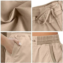 Load image into Gallery viewer, Women Short Cargo Pocket Elastic Waist Shorts