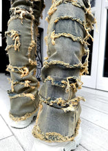 Load image into Gallery viewer, American Stretch Patch Denim Straight-Leg Pants