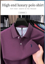 Load image into Gallery viewer, High end brand 100% cotton long sleeve polo shirt fashion luxury pony embroidery business casual comfort new Paul men's T-shirt