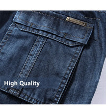 Charger l'image dans la galerie, Cargo Jeans Men Big Size 29-40 42 Casual Military Multi-pocket Jeans Male Clothes 2020 New High Quality