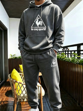 Load image into Gallery viewer, Men's Two-Piece Sweatshirt and Drawstring Casual suit