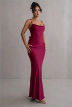 Cargar imagen en el visor de la galería, Mozision Floral Draped Backless Maxi Dress