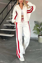 Load image into Gallery viewer, Women Two Piece Set Pants Sets Striped Jacket Matching Sets Y2k Tops Tracksuit Autumn Spring Long Pant Casual Outfit Suits 2025