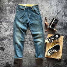 Load image into Gallery viewer, 14OZ Red Ear American Classic fit straight drum cotton ball Denim Jeans