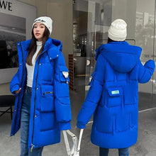 Load image into Gallery viewer, Parka Down Cotton Loose Hooded Long Coat