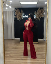 Load image into Gallery viewer, Women's Set Long Sleeve Lace See Through Shirt Two Piece Sets