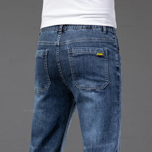 Charger l'image dans la galerie, Summer New Men's Thin Jeans Elastic Waist Loose Straight Comfortable Casual Denim Pants Brand Trousers Plus Size 42 44 46