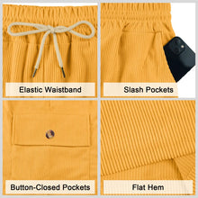 Load image into Gallery viewer, American Men's Heavy Loose Four Seasons Hip Hop Casual Sports Running Corduroy Tooling Shorts