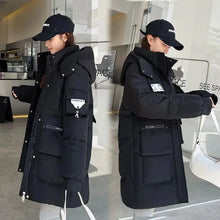 Load image into Gallery viewer, Parka Down Cotton Loose Hooded Long Coat