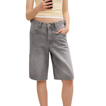 Load image into Gallery viewer, Women's Loose Denim High Waist Wide Five Quarter Short