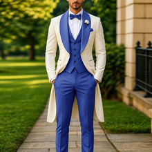 Load image into Gallery viewer, Men's Summer 3-Piece Tailcoat Suit