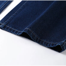 Load image into Gallery viewer, Casual Denim Jacket Pants Set Women Lace Up Lapel Pocket Single Breasted Coat Straight Jeans 2025 Spring High Street Outfit Lady