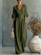 Load image into Gallery viewer, Women V-neck Jumpsuits forOffusers Overalls Vacation Outfit New