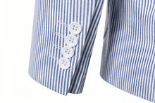 Load image into Gallery viewer, Men's Seersucker Striped 2 Piece Slim Fit Pinstripe Suit