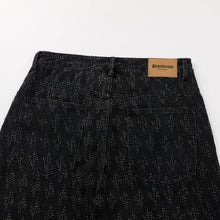 Load image into Gallery viewer, Ummer Men’s Denim Shorts Combine Classic and Fashionable Tattered Designs Straight Fit Loose Black Jeans Y2K High Street Shorts