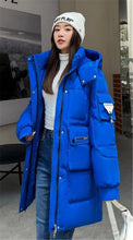 Load image into Gallery viewer, Parka Down Cotton Loose Hooded Long Coat