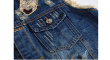 Lade das Bild in den Galerie-Viewer, Men Denim Vest Jacket