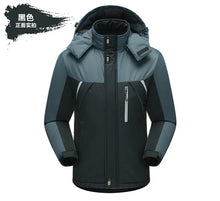 Lade das Bild in den Galerie-Viewer, Men's Fleece-lined Thickened Cotton Coat Reflective Winter Outdoor Jacket Warm Men's Jacket For Climbing Casual Scene