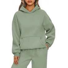 Load image into Gallery viewer, Autumn Winter Casual Sports hoodie Sweatshirt Solid-color long-sleeve Women's Fashion Loose hoodie Women's tops pullover