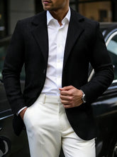 Load image into Gallery viewer, Summer Men's Knitted Blazer Single-breasthed Lightweight Casual Outerwear