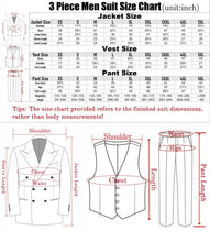 Load image into Gallery viewer, Men Suits 2 Piece Blazer Pants Set Oversized Notch Lapel Formal Business Wedding Party Tuxedo Suit For Groom Prom Customized
