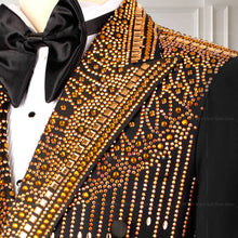 Load image into Gallery viewer, Suit For Man Stone Embroidered Wedding Men's Suit, Groom Tuxedo Set, Party Suit Men, Prom's Tuxedo, Stage Costume For Men