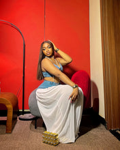 Lade das Bild in den Galerie-Viewer, 2 Piece Sets Denim Camisole Wide Leg Pants